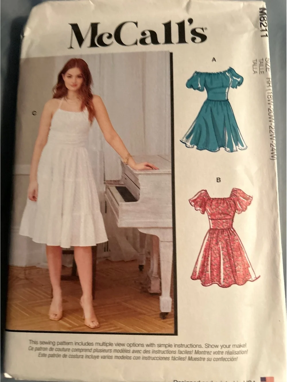 McCall's M8211 Women's Dress Sewing Pattern